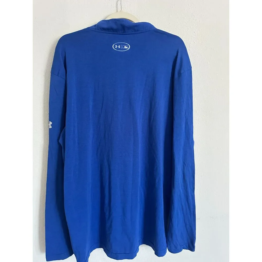 Los Angeles Dodgers Under Armour HeatGear 1/4 Zip Pullover Shirt Blue XL MLB - Picture 5 of 10